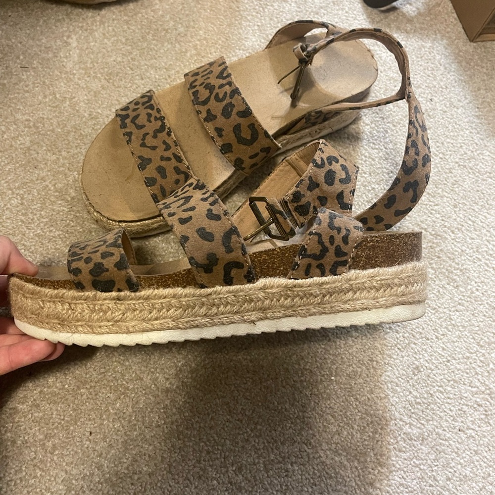 Leopard Sandals